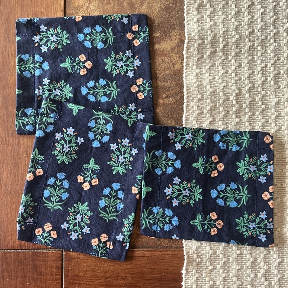 Rifle Paper Co handmade cocktail napkins (set of 3)